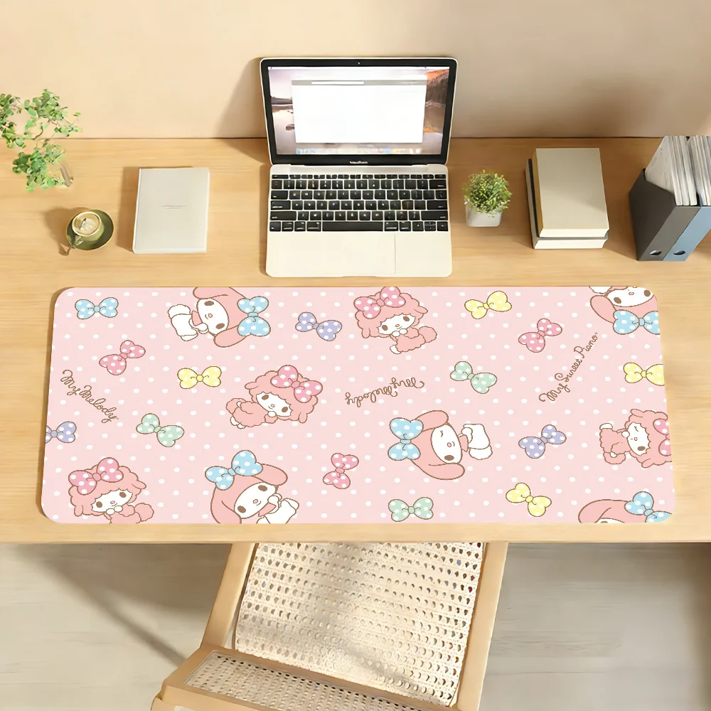 S-Cute My Melody Cartoon Mouse Pad Computer Laptop Rubber Non-slip Mouse Mat Mousepad Gamers Decoracion Desk Mat