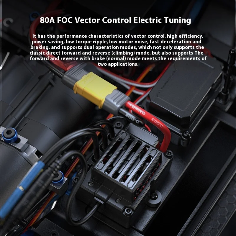 

Meijiaxin 1:8 Scale West H8H+ V2 Defender Brushless 3S Off-Road RC Car Differential Lock Children's Educational Birthday Gift