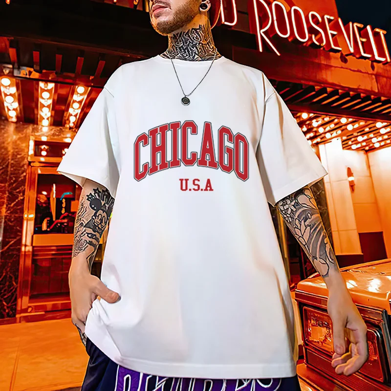 

Новая повседневная летняя футболка с 3d английским принтом, футболка большого размера для мужчин, простая модная мужская одежда, свободные дышащие футболки, топы 2024