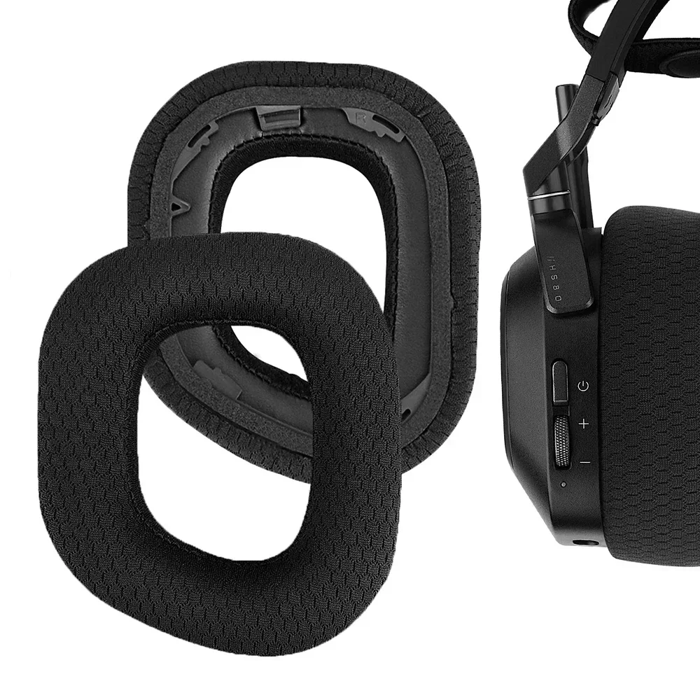 Replacement Ear Pads For Corsair HS80 HS 80 RGB Wireless Headphone Accessories Headset Ear Cushion Repair Parts sponge