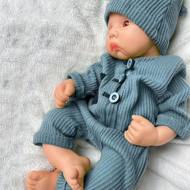 16.14インチのリアルな全身シリコン製リボーンドール、柔らかい体、5.6ポンドの新生児人形、開いた口