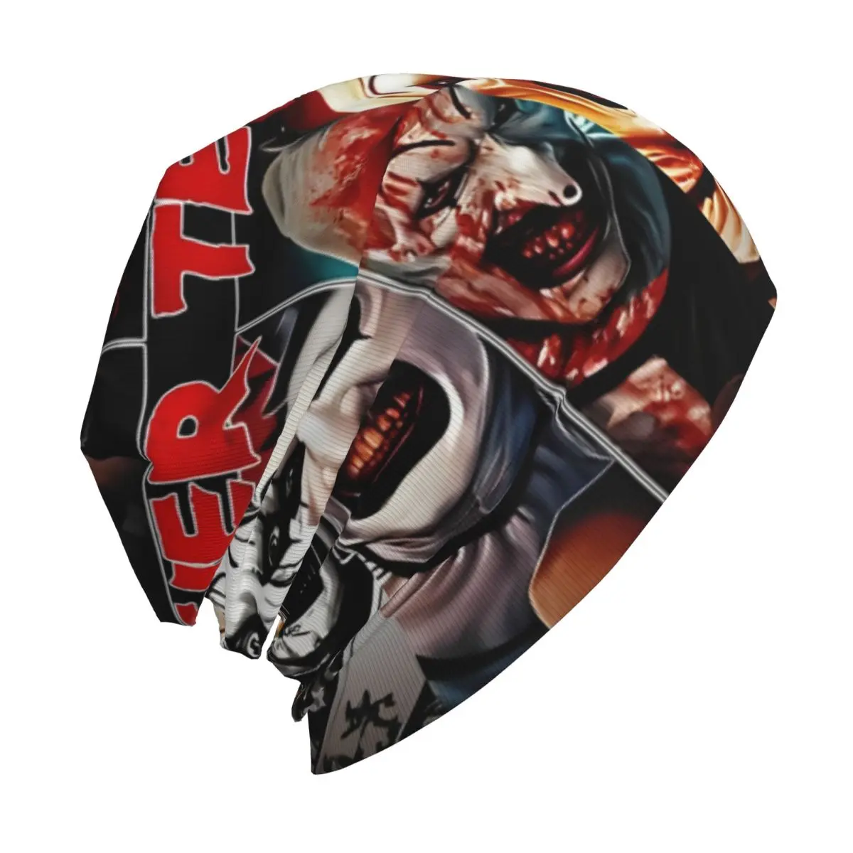 Terrifier Clown Faces Cap Casual Unisex Outdoor Skullies Beanies Hat Spring Warm Dual-use Bonnet