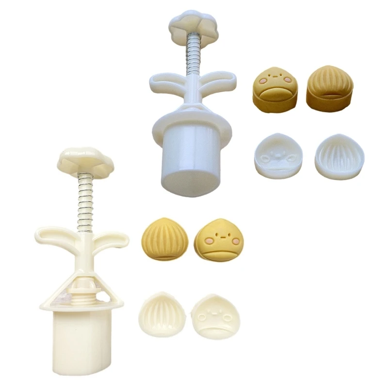 

Chestnut Pattern Mooncakes and Dessert Press Beautiful Treat Molds Chestnut Pastries Press for Dessert Enthusiasts