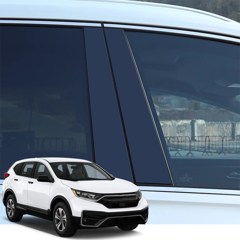 

Car Styling PVC For Honda CRV CR-V 2017-2022 Car Window Pillar Trim Sticker Middle BC Column Sticker External Auto Accessories
