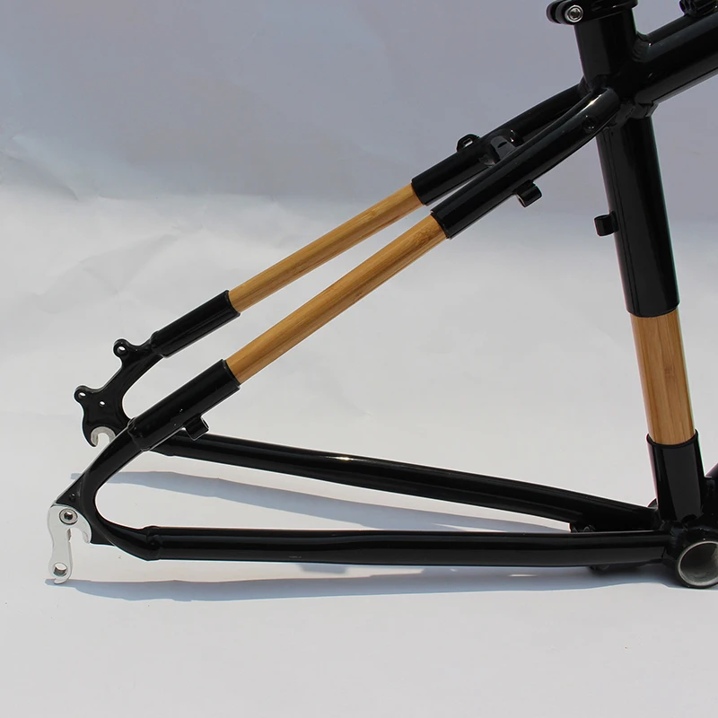 Bamboo Mountain Frame Bike 27.5 MTB Bicycle Frameset Bamboo Bike City Cycle Bike Parts Carbon Seat post