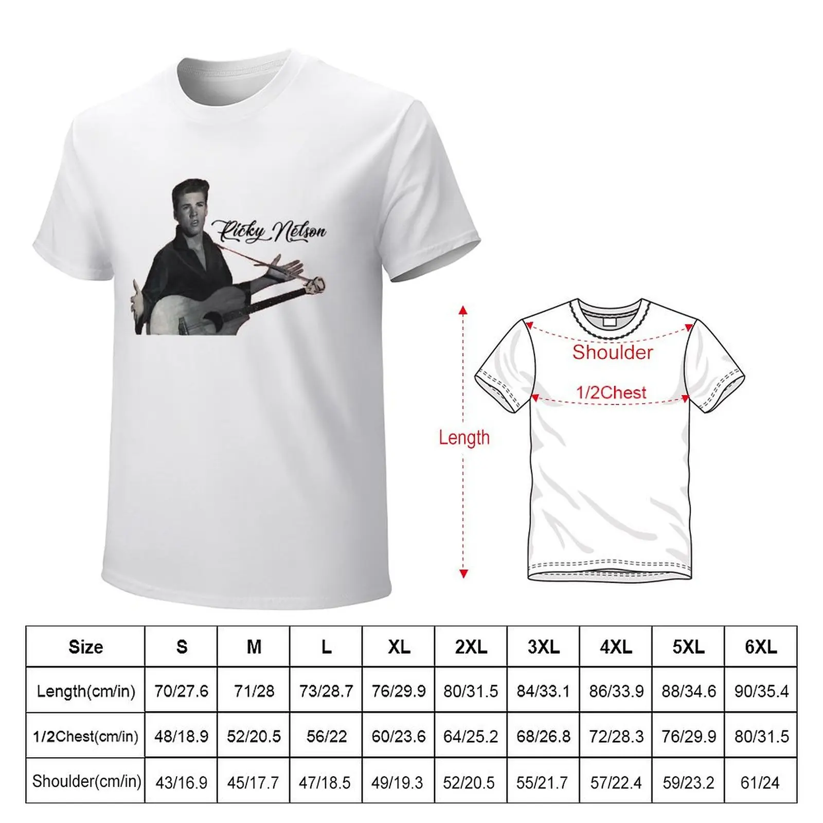 Ricky Nelson Singer Pop Pioneer Musician Actor Recording Artist Early Lead Rap T-Shirt graphics funnys tshirts for men