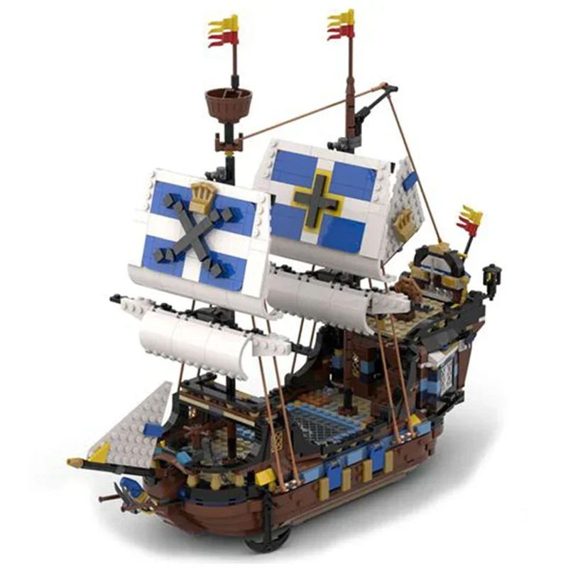 Navio militar Modelo de Blocos de Construção MOC Tijolos, Brinquedos de Montagem Modular Navio Rápido Imperial Presentes de Natal Conjuntos de DIY