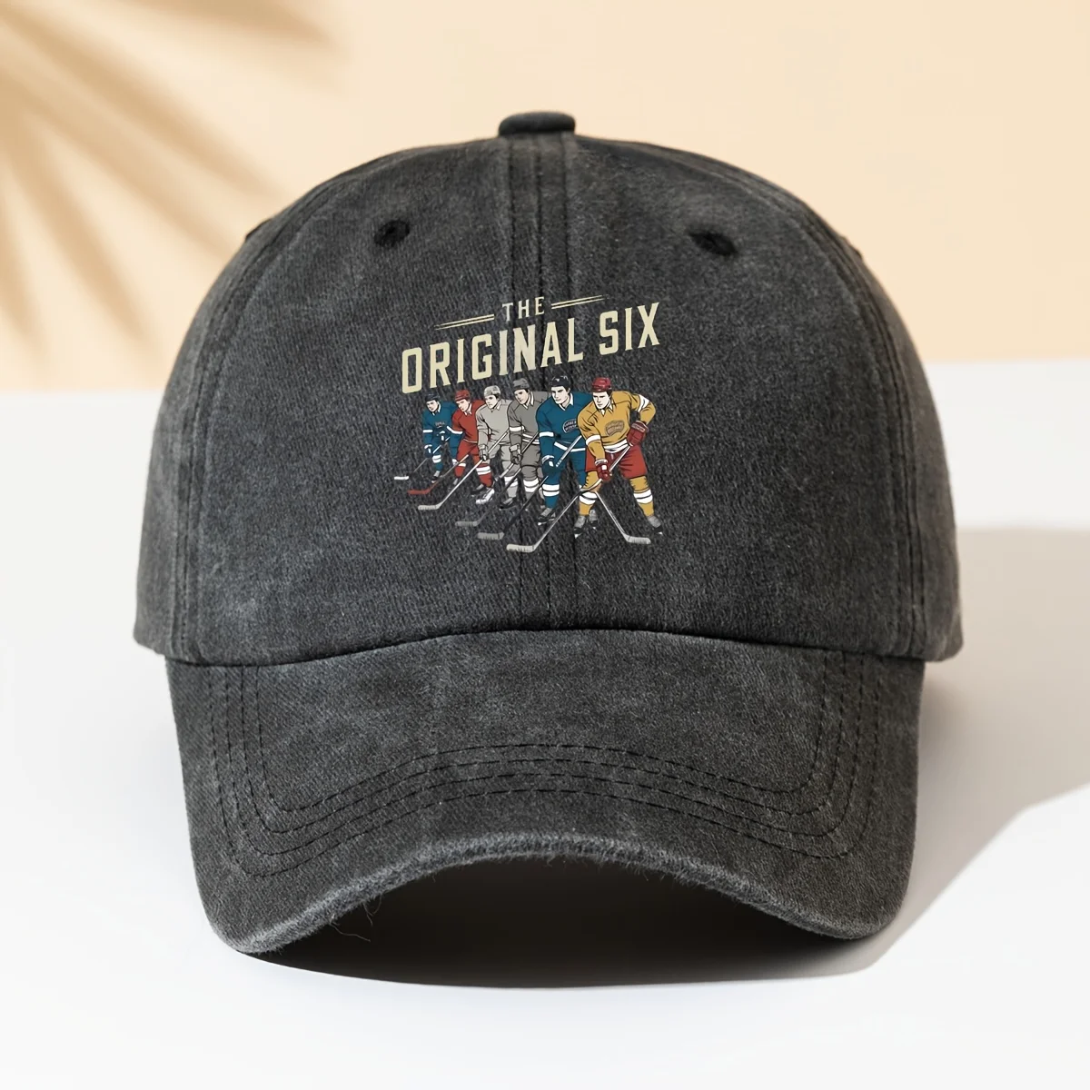 

A Stylish And Minimalist Baseball Cap That Is Versatile And Trendy, Featuring The ORIGINAL SIX Print Design. This Seasonal Acces