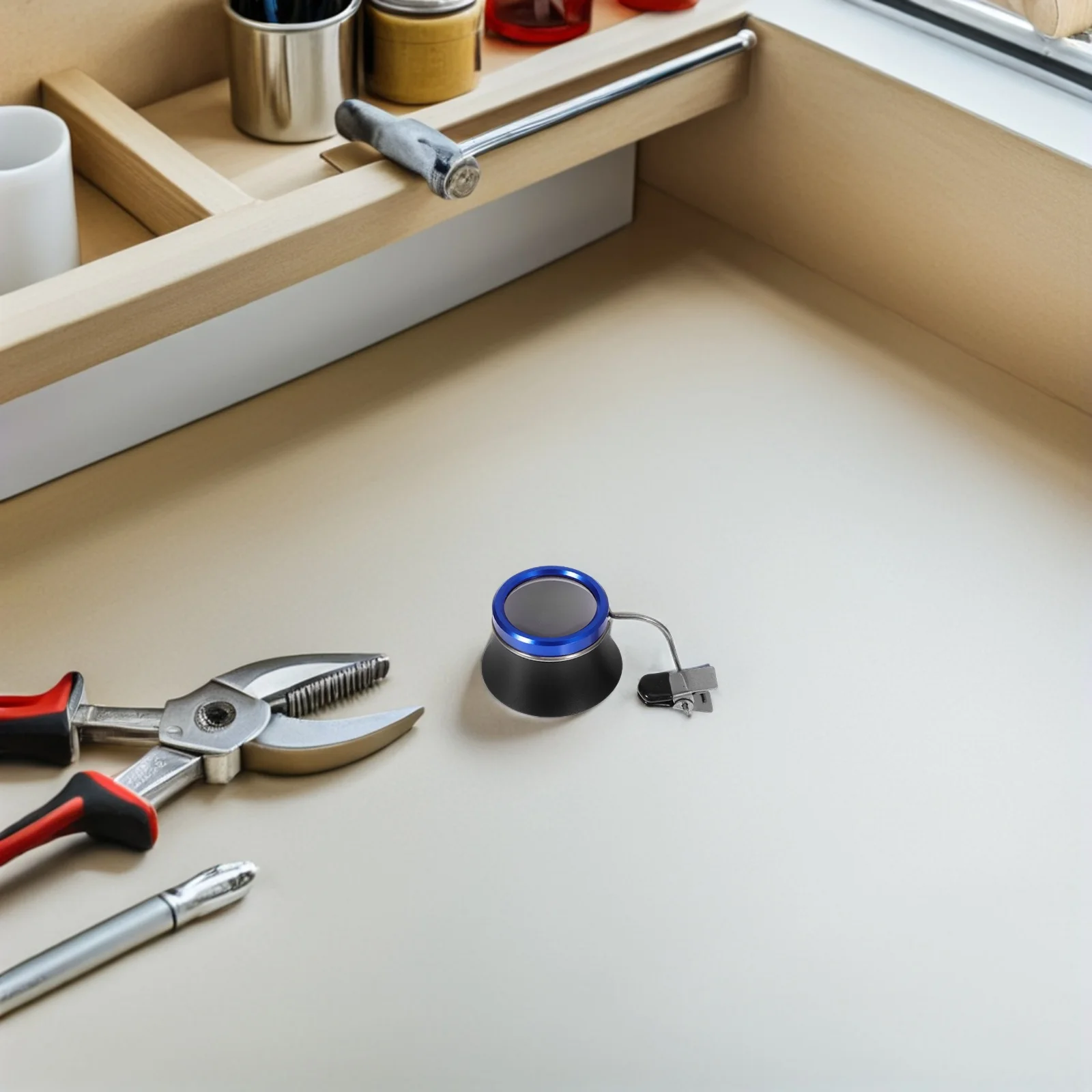 

2Pcs Clip on Eyeglass Magnifier Loupe 10x Aluminum Alloy Watch Repair Jeweler Loupe Precision -on Magnifier