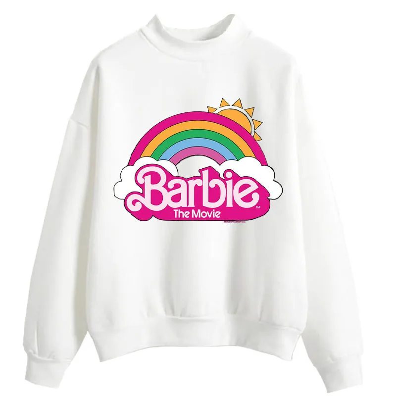 2024 Genuine New Men\'s and Women\'s Sports Sweatshirt Jacket Hoodie Barbie Cartoon Cute Hooded Loose Casual Sweatshirt Gift