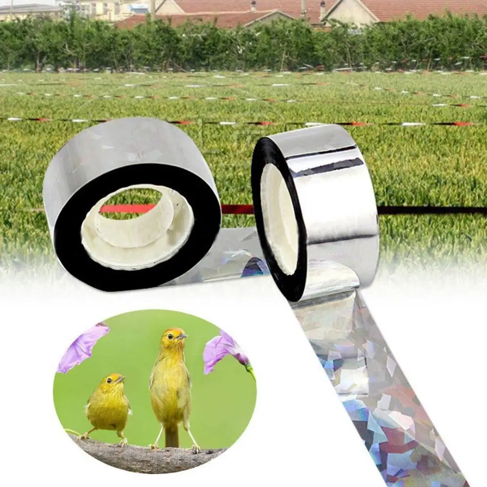 45m Useful Anti Bird Tape Audible Repellent Fox Scare Deterrent Flashing Reflective Bird Repellent Scare Tape Bird Supplies