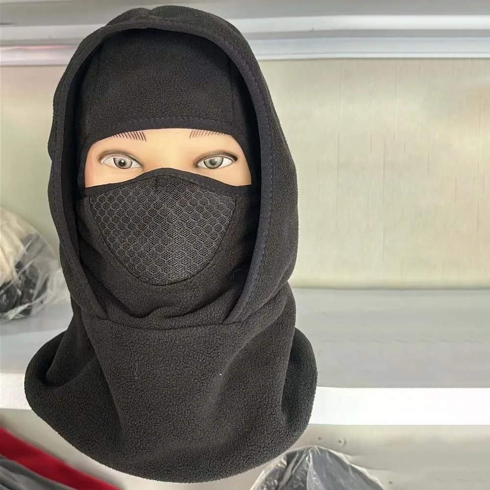 Fleece Lined Fleece Balaclava Lightweight Full Coverage Ski Face Mask Thermal Retention Stretch Fit Thermal Neck Warmer