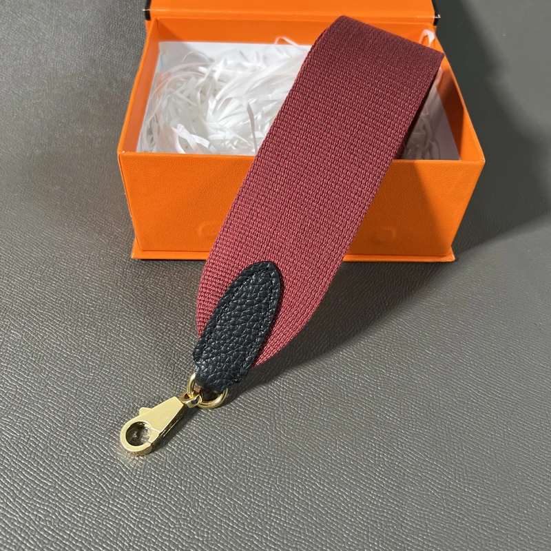 Herbag Bag Strap Kelly Suitable For Togo Leather Bag Replacement Shoulder Strap 5CM Wide Solid Color Canvas Strap