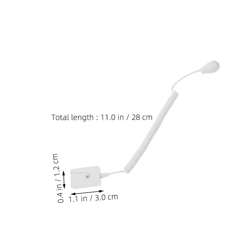 Remote Control Holder 2 Pack Retractable Anti Lost Cable Strong Adhesive Hook for TV Phone Remote Organizer