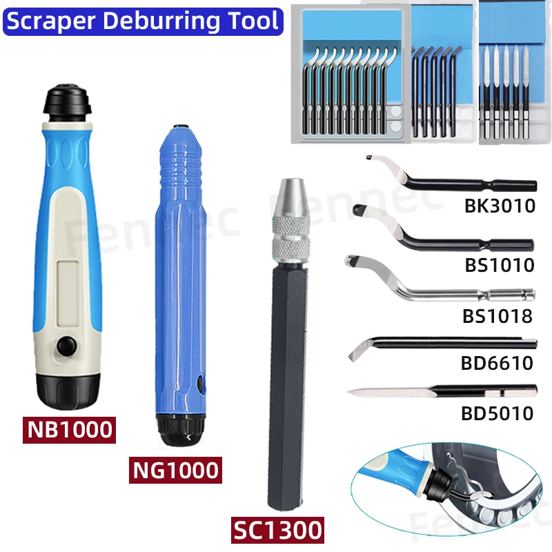 Triangular Deburring Scraper Tool Adjustable SC1300 NG1000 Trimming Knife Scraper Blades BD5010 BD6610 BS1010 Copper Deburring