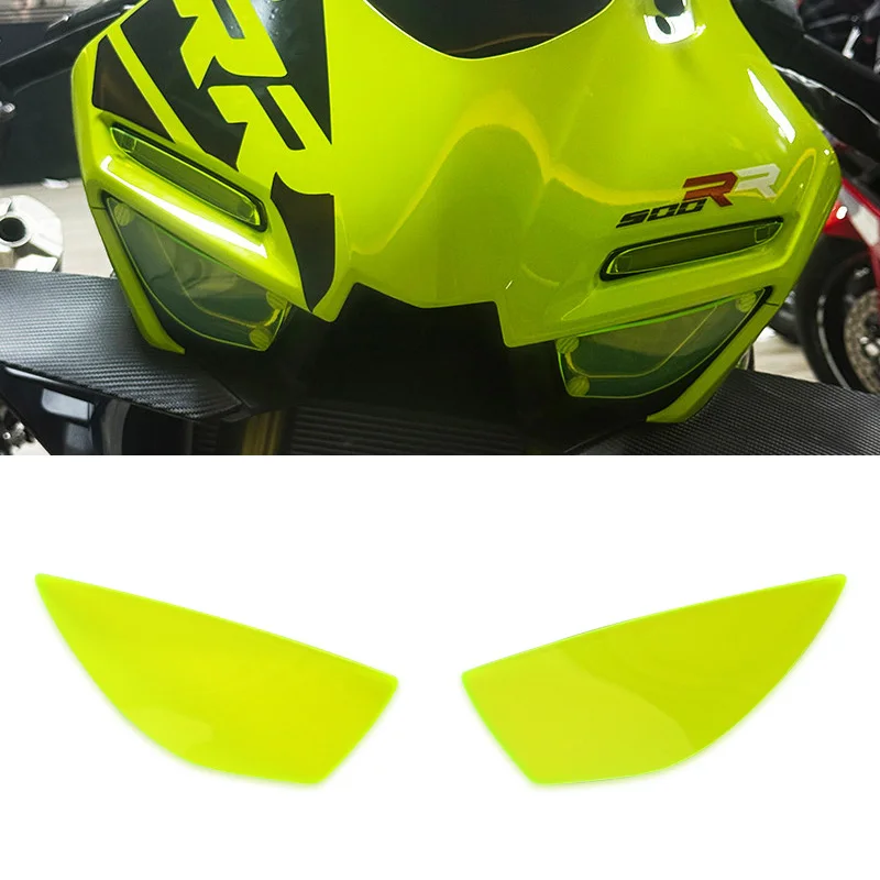 

Motorcycle Accessories Acrylic Headlight Guard Head Light Lens Cover Protector Fit For Zhang Xue 500RR 500 RR 2025