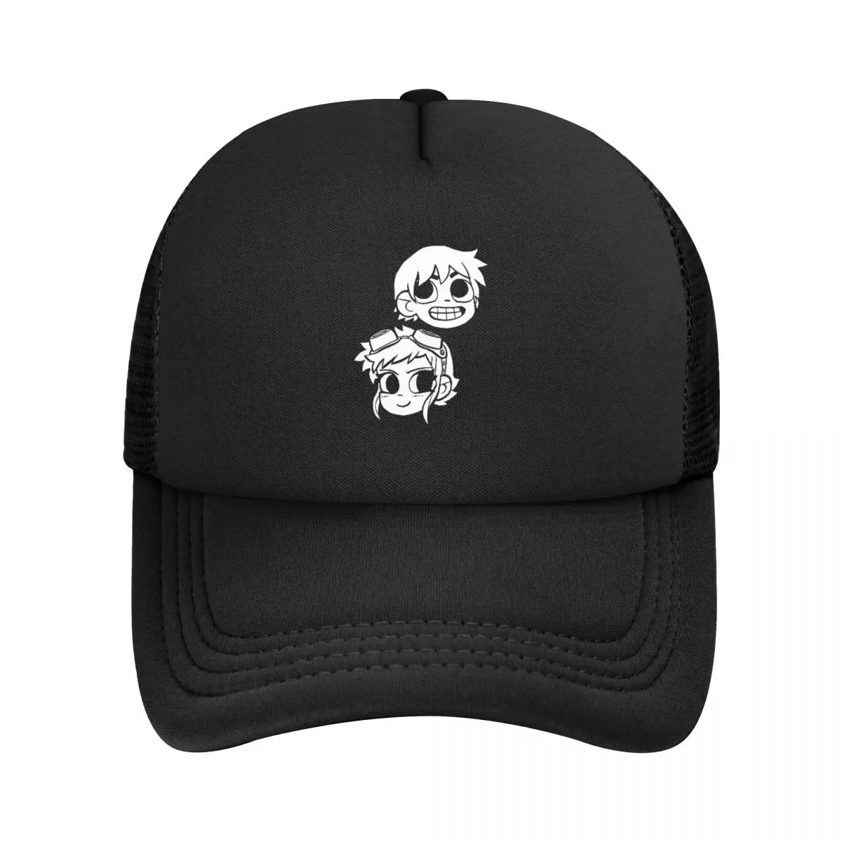 2-Up Mesh Baseball Cap Unisex Hip-Hop Sun Caps Scott Pilgrim VS the World Dad Hat Adjustable Polyester Racing Cap Trucker Hat