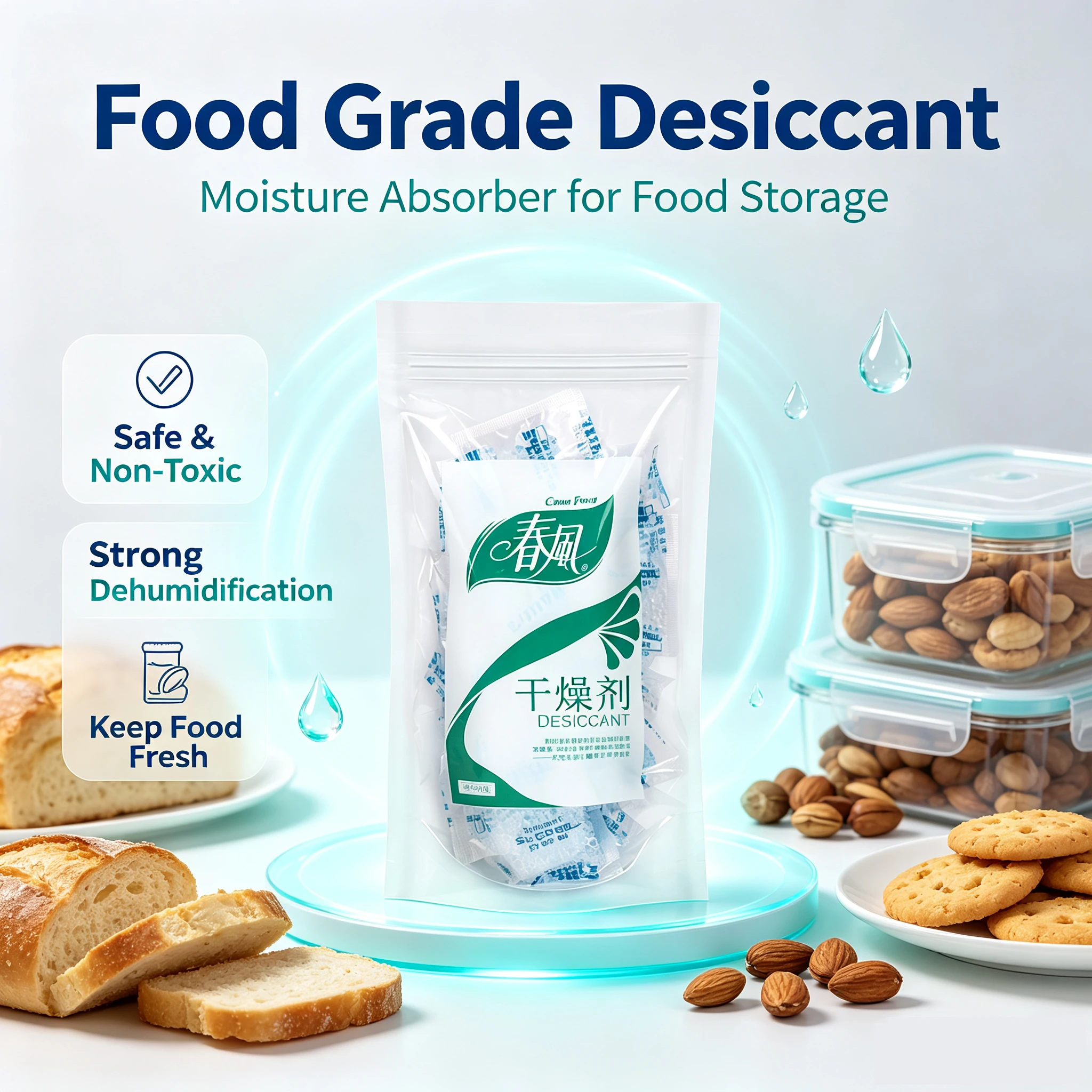 Food Storage Non Toxic - 40 sachets de gel de silice