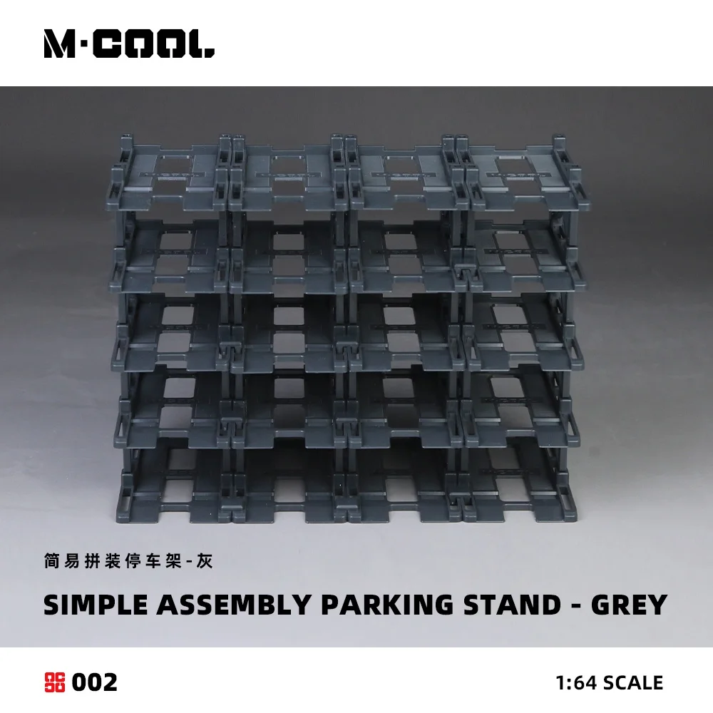 M·COOL 1:64 Simple Assembly Parking Stand Scene Model, Parking Lot Diorama For Display&Collection&Gift view 3