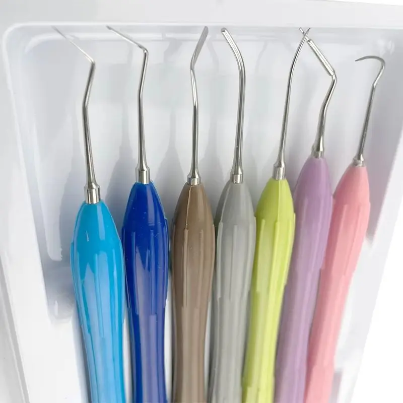 

Набор из 7 предметов: Стоматологический комплект для эстетической реставрации, включая силиконовые формы и инструменты для восстановления зубов