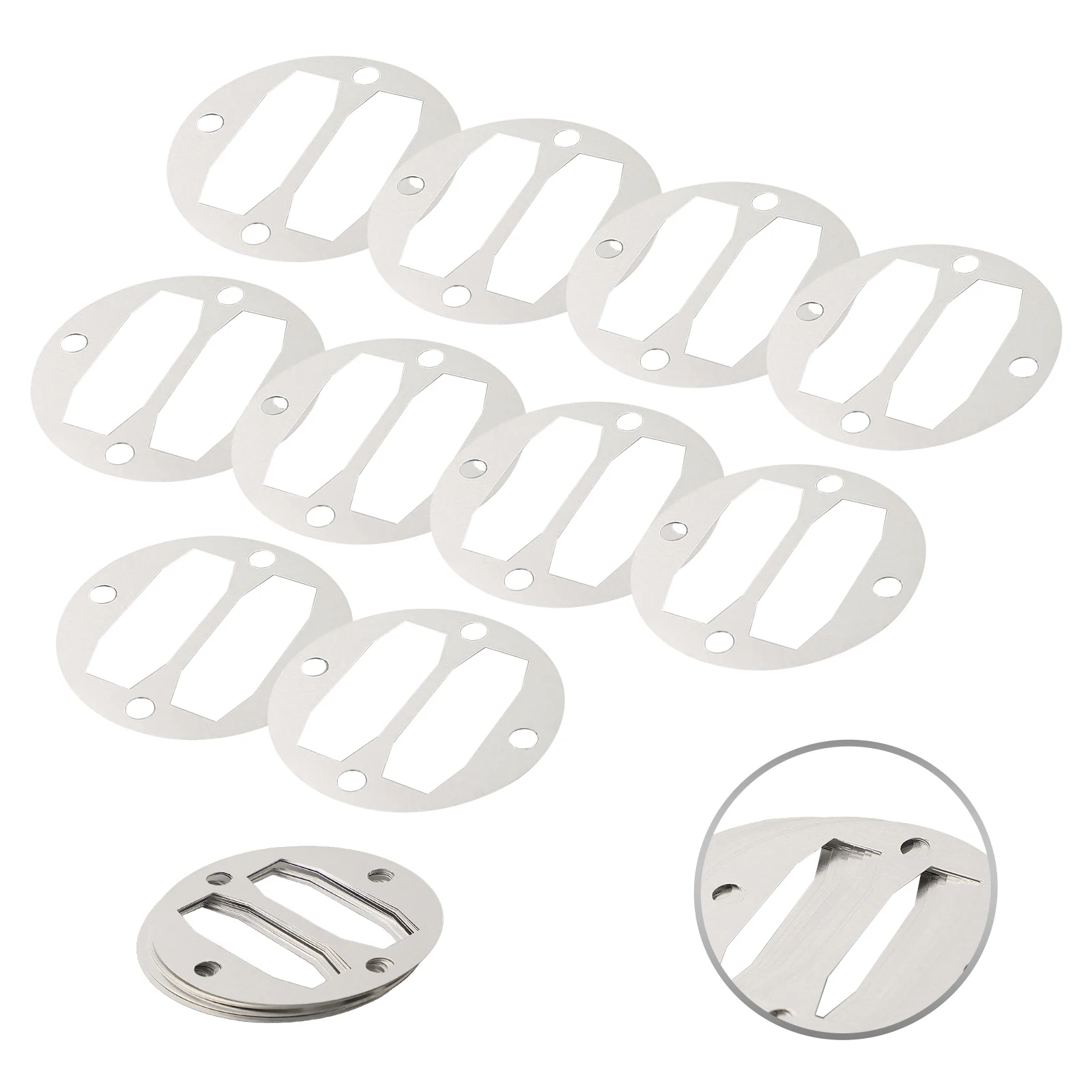 Aluminum Valve Plate Gaskets Washers, Excellent Replacement for Air Compressor Cylinder Head Base, Lightweight and Convenient