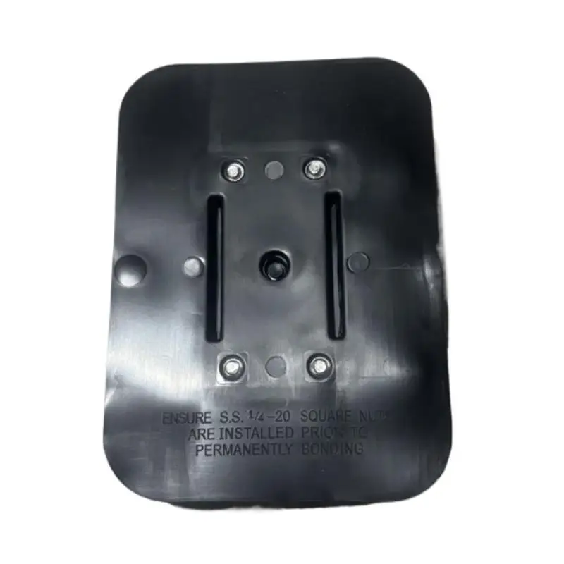 1 Stück aufblasbares Boot, Angelrutenhalter, feste Basis, PVC-Klebepad, Gummi, Boot, Angelkajak, Zubehör, Fischfinderhalterung, Befestigung – Detail 8