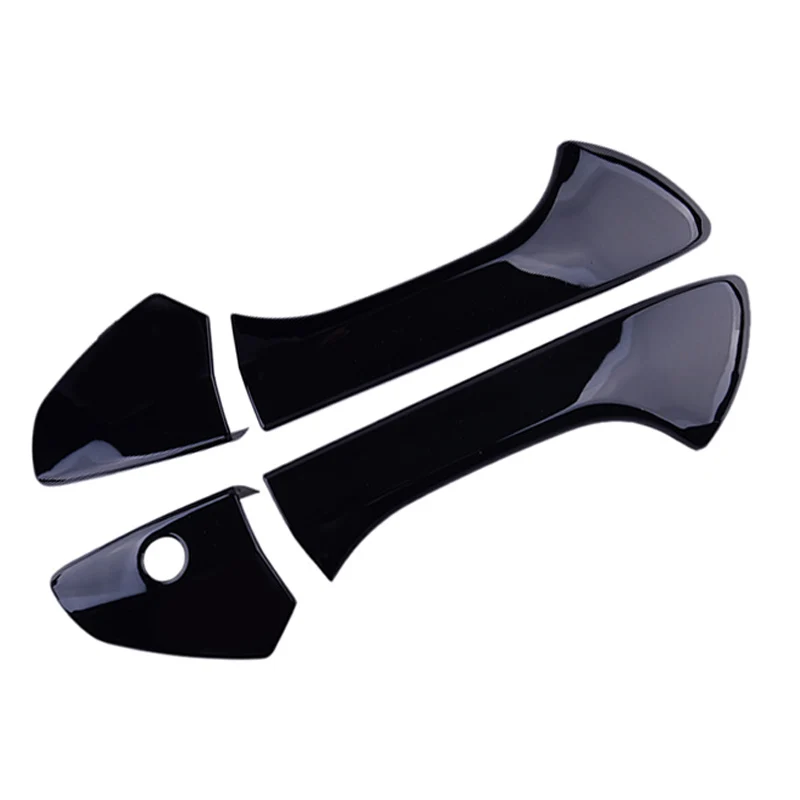 

1 пара, передняя левая и правая глянцевая черная боковая накладка на дверную ручку автомобиля, комплект накладок из АБС, подходит для Honda Accord Coupe 2008 2009 2010 2011 2012