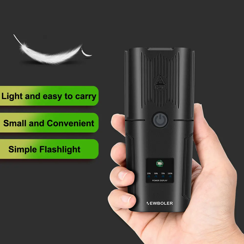 Faro Bici 17 LED Potente 10000mAh – Luce Anteriore E Posteriore Ricaricabile USB, Impermeabile