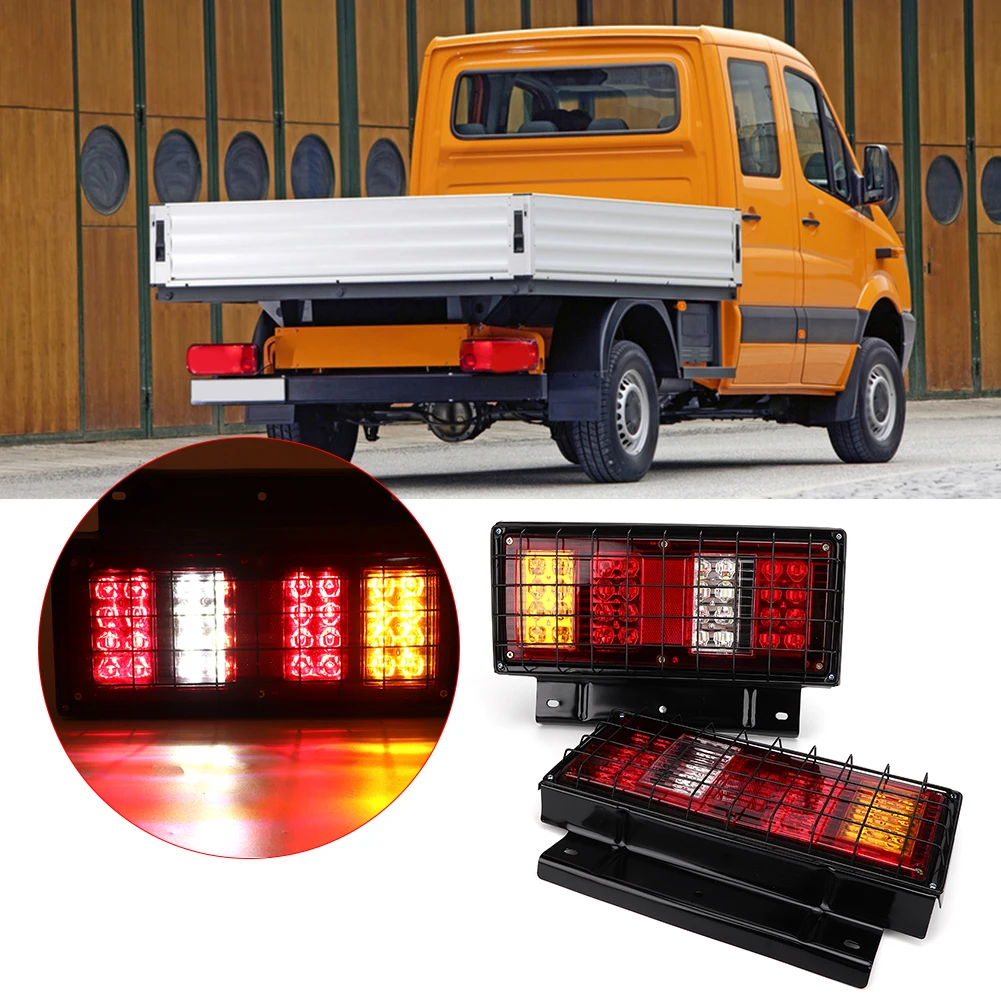 

2 шт. 12 В 32 светодиода водонепроницаемый задний фонарь супер яркий задний фонарь для грузовика прицеп лодки