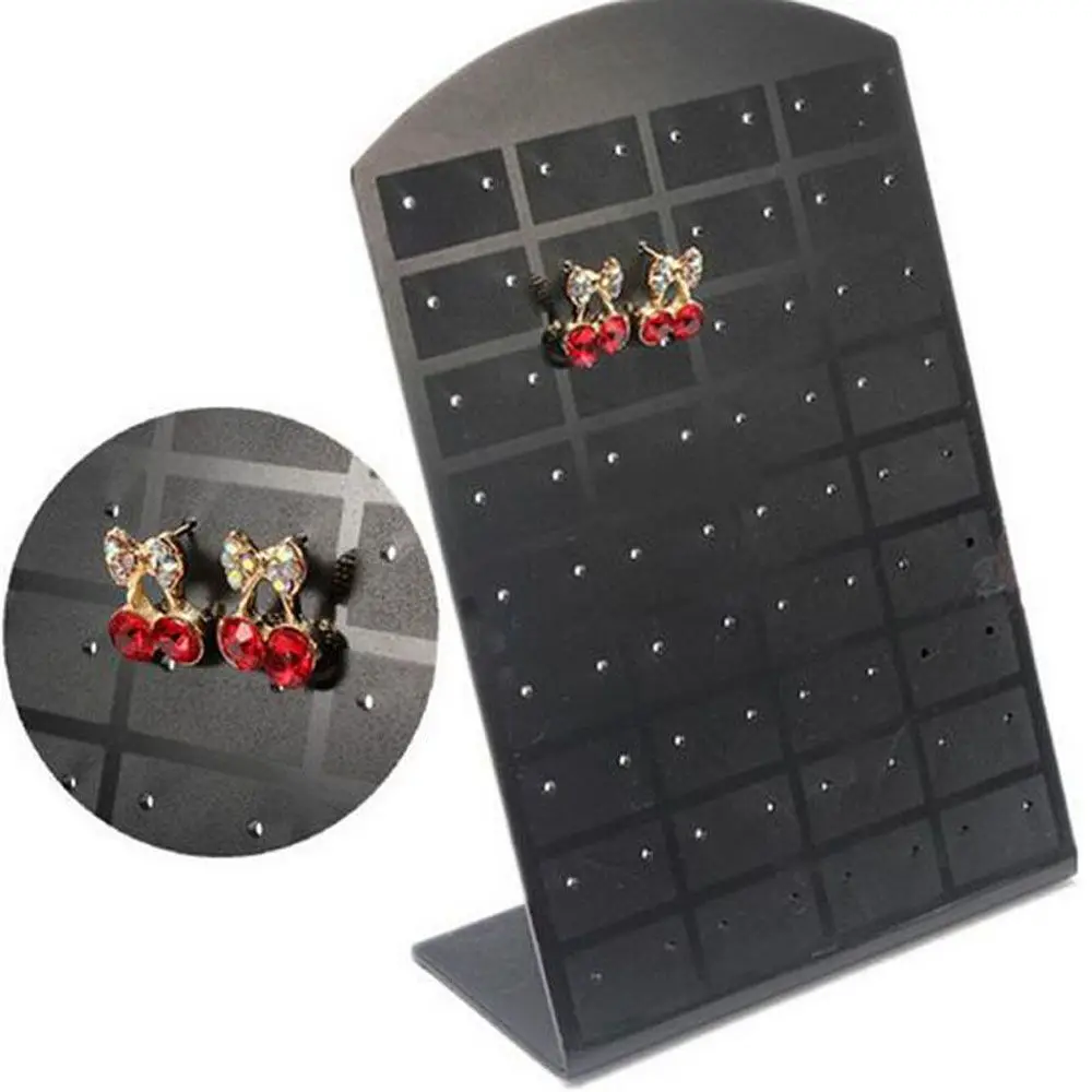 

Charming Plastic Rack 48/72 Holes Earrings Holder Display Stand Earrings Jewelry Stand Display