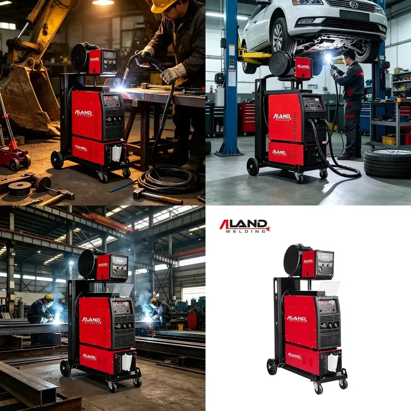 for ALAND WELDING Industrial Grade 500A Dual Pulse MIG MAG CO2 Welder PULSEMIG500D for Flux Cored and Solid Wires with