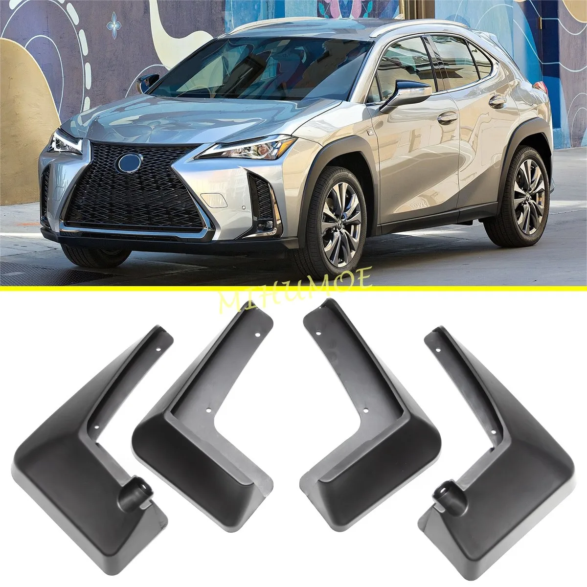 

4PcsCar Splash Guards Mud Flaps Wheel Body Fender Dirtboard For Lexus UX200 UX250h 2019 2020 2021 2022 2023