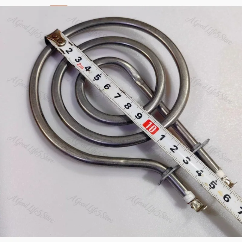 Suitable for Korean Style Air Fryer Heating Tube Mosquito Coil Shaped Dry Burning Heating Tube 220V 1200W Diameter 11cm