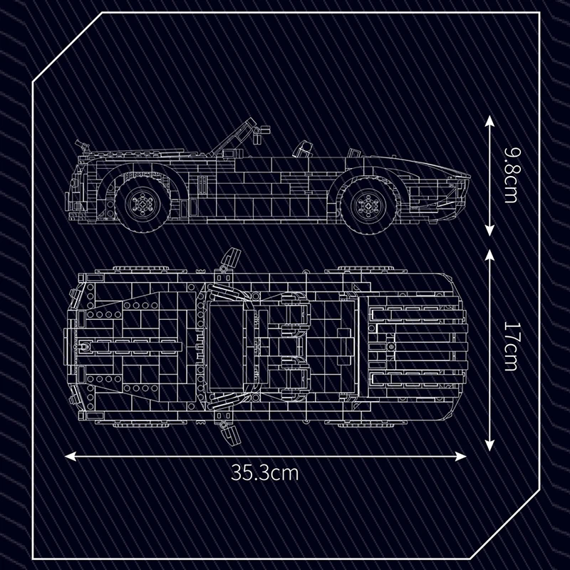 MOULD KING 10031 Creative Idea Toy Super Sport Car Building Blocks Technology Car Toy Set for Kids Boys