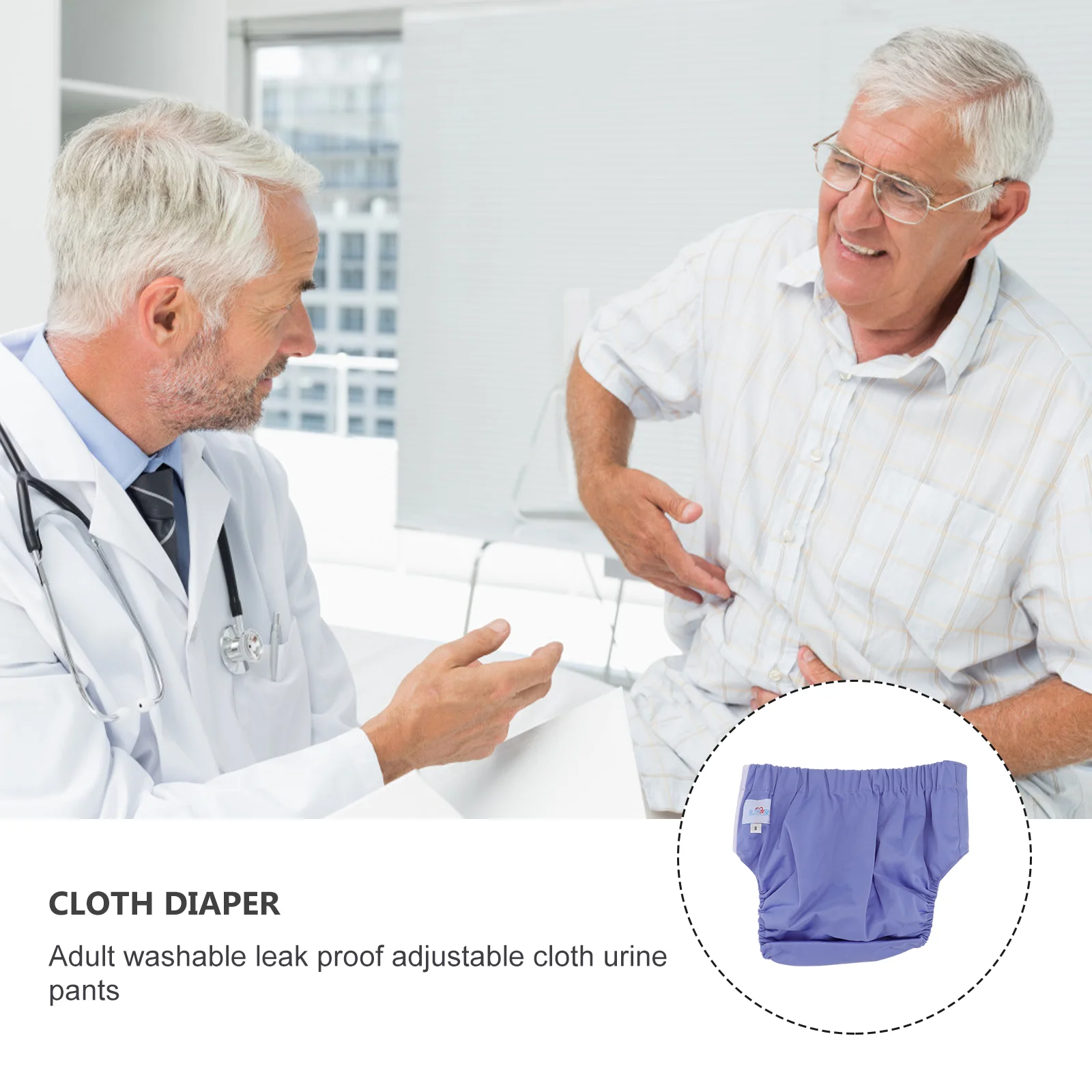 

Adults Leak-proof Diapers Incontinence Protective Brief Underwear Men for Elderly People