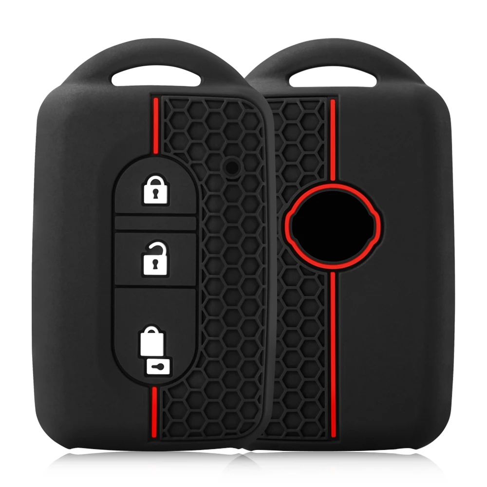 Silicone Car Remote Key Fob Shell Cover Case For Nissan Micra K12 Qashqai Juke X-Trail Navara Note Tiida Pathfinder Holder