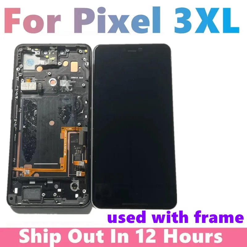 100% Original Used Screen For Google Pixel 3XL LCD Display Touch Digitizer Screen For Google Pixel 3 XL LCD Screen Replacement