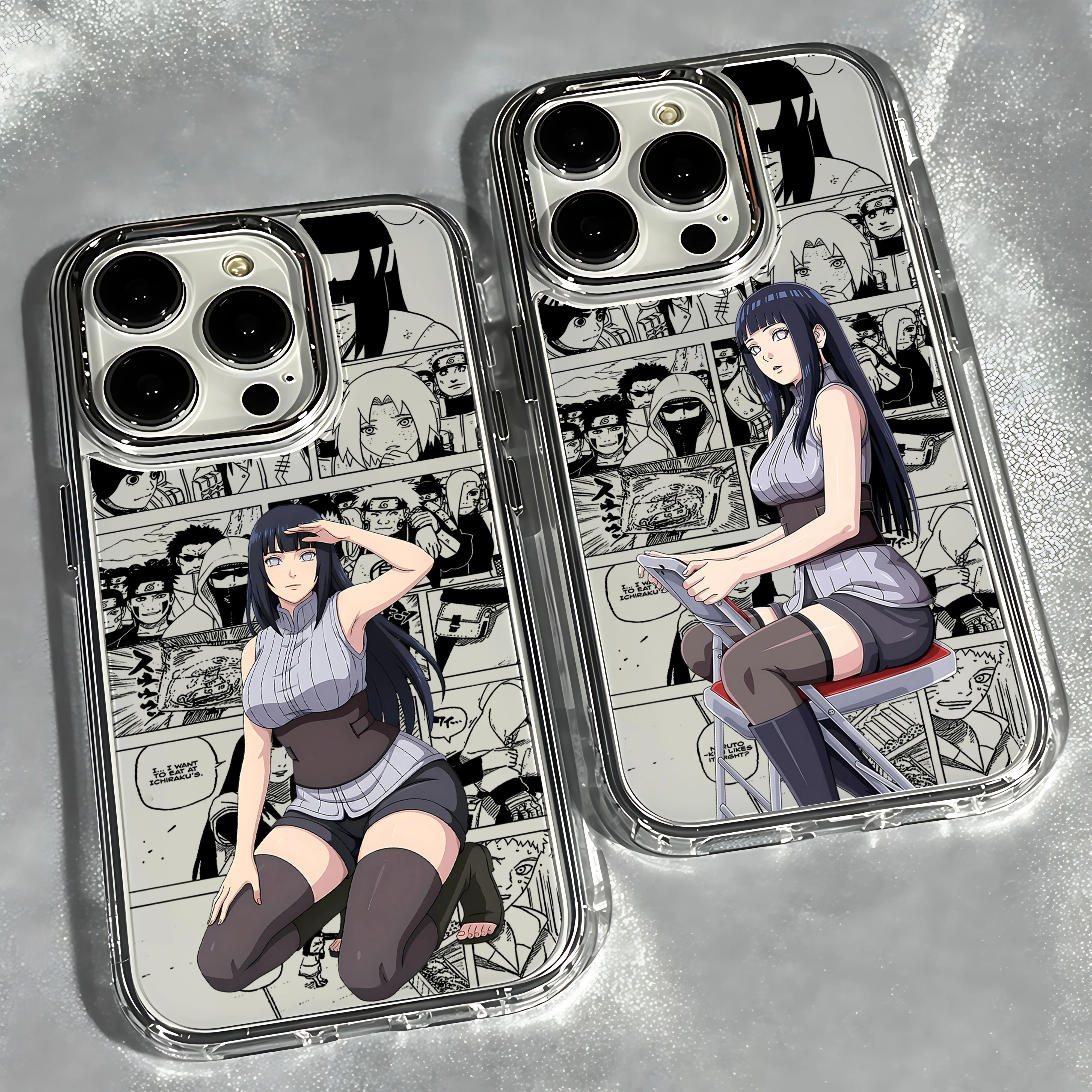 Anime Hyūgas Hinatas Phone Case for Samsung Galaxy S26 S25 S24 S23 S22 S21 S20 Note20 FE Ultra Edge Plus 4G 5G Clear