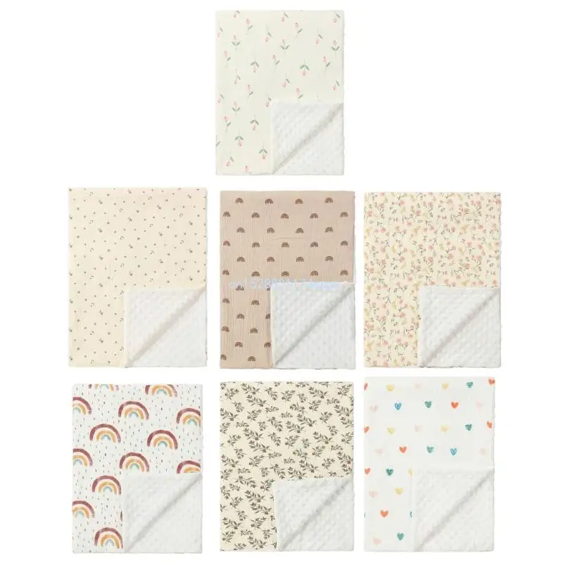 

Comfortable Baby Blanket with Dotted Backing Gentle & Soft for Comfortable Snuggles for for Strollers Cribs & More Dropship