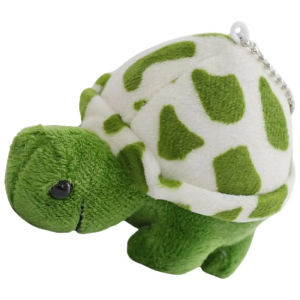 

Turtle Pendant Hanging Charm Bag Decor Stuffed Small Cartoon Look Backpack Plush Ornament Pp Cotton Key Chain Present