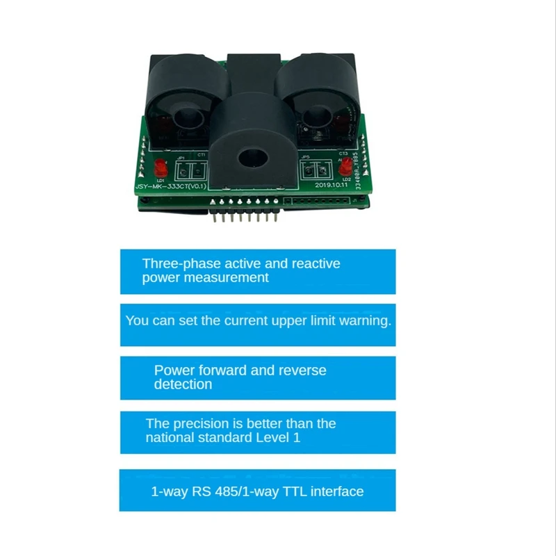 Three-Phase RS485 Meter Solar Energy Monitoring System Miniature Electricity Meter New Energy Charging Pile Meter