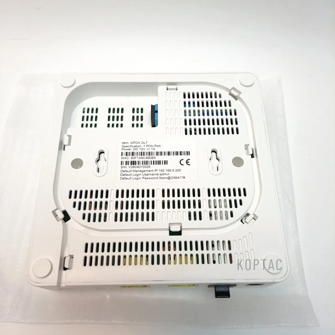 

Новый GPON OLT 2026 года с одним портом, мини-формат, внешнее питание от блока питания, прост в использовании и стабилен.