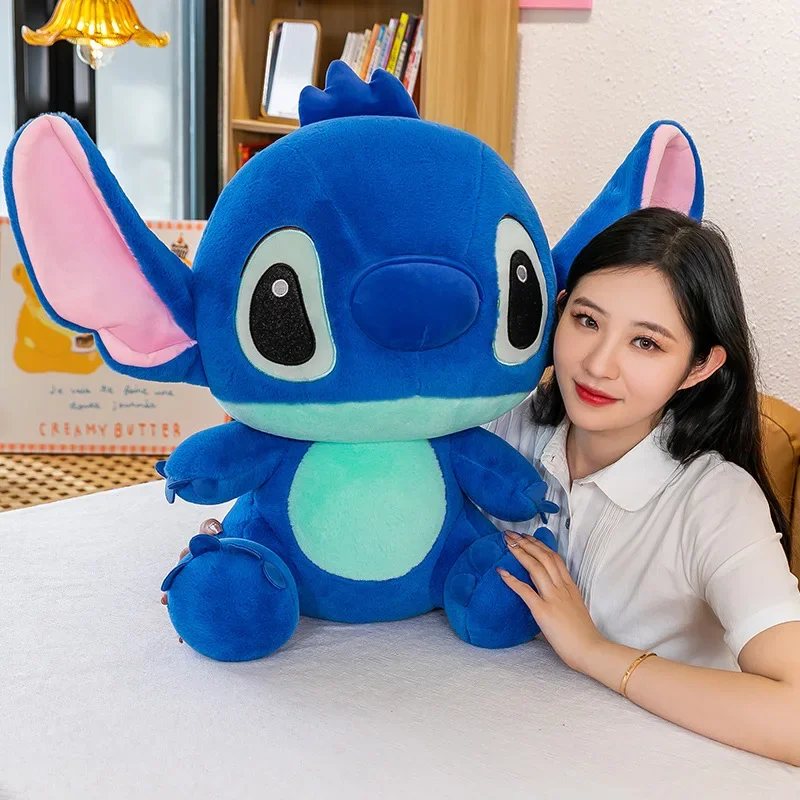 Disney Lilo and Stitch Plush Toys Cute Anime Stich Doll Stuffed Cartoon Pillow Plushie Kawaii Angel Soft Gift for Children