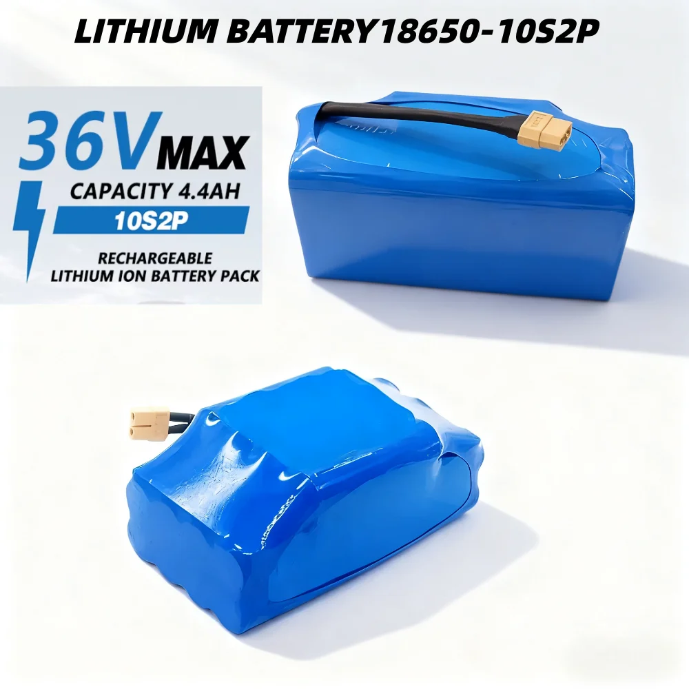 

36V 4.4Ah Rechargeable Lithium Ion Battery 10S2P Battery Packs for Electric Self Balancing Scooter HoverBoard Unicycle