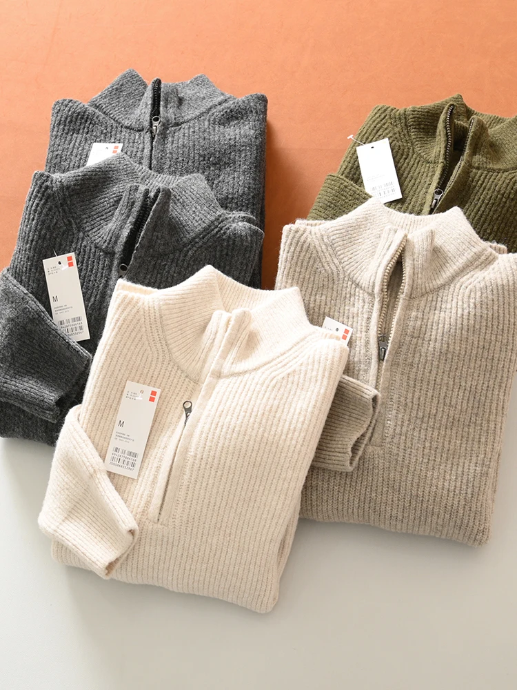 

Winter Thiened Knitted Sweater High Ne Loose Fit Comfortable Soft Faionable Try Room Available for Men And Women