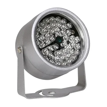 Luz LED impermeável para câmera de vigilância CCTV, luz noturna, iluminador IR, infravermelho, metal, enchimento CCTV, 48IR