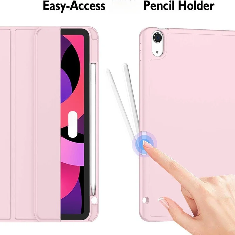 Für iPad Air 11 10,9 Pro 11 Zoll Hülle Dreifach Faltbarer Magnetischer Ständer Stoßfeste Abdeckung mit Stifthalter – Detail 6