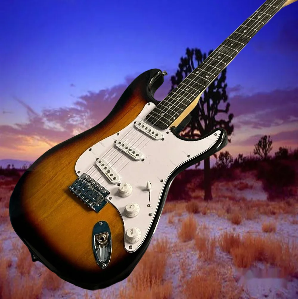 

2026 HOT New Guitar Sunburst Rosewood Fretboard Body