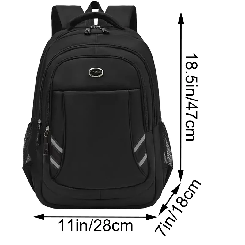 Breathable Multi-compartment Rider Daypack Side Water Bottle Pocket, Durable Backpack Holds Notebook Riding Daily Essentials