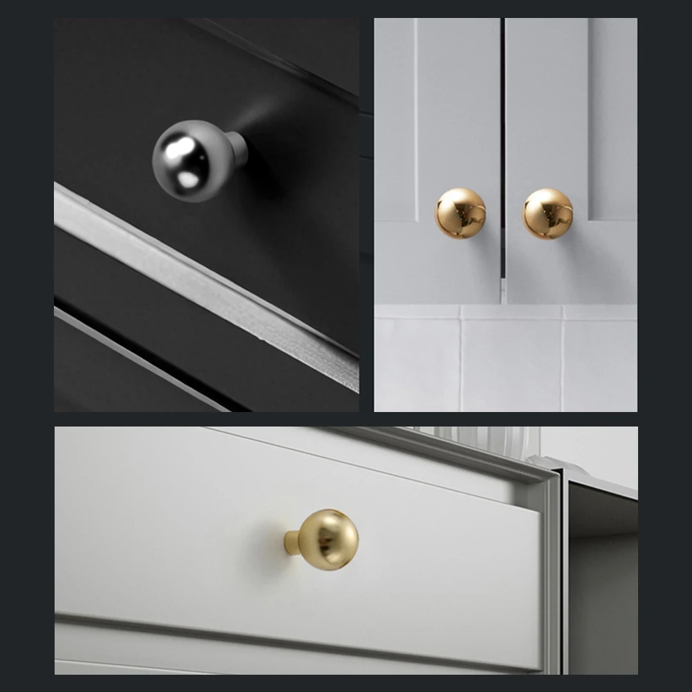Zinc Alloy Ball Pulls For Kitchen Cabinets Elegant Nordic Stylish Design For Home